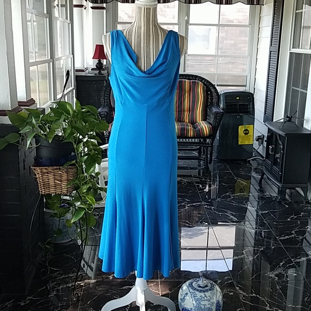 Evan Piccone Drape neck dress